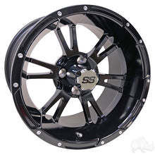 Lakeside Buggies RHOX RX341, Black w/ Center Cap, 14x7 ET-25- TIR-RX341 Rhox Wheels