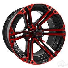 Lakeside Buggies RHOX RX354 Black and Red w/Center Cap, 14x7 ET-25- TIR-RX354-BR Rhox NEED TO SORT