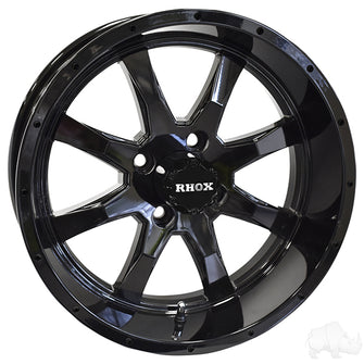 Lakeside Buggies RHOX RX375, Gloss Black, 15x6, ET-15- TIR-RX375-B Rhox Wheels