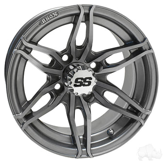 Lakeside Buggies RHOX RX377, Gun Metal, 12x7 ET-25- TIR-RX377-GM Rhox Wheels