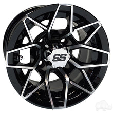 Lakeside Buggies RHOX RX379, Machined Gloss Black, 10x7 ET-25- TIR-RX379 Rhox Wheels