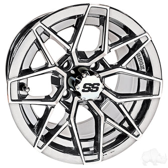 Lakeside Buggies RHOX RX380, Chrome, 12x7 ET-25- TIR-RX380-C Rhox Wheels