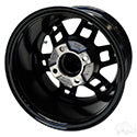 Lakeside Buggies RHOX RX390, Matte Black, 12x7 ET-25- TIR-RX390-MB Rhox Wheels