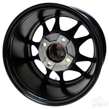 Lakeside Buggies RHOX RX393, Machined Gloss Black, 12x7 ET-25- TIR-RX393 Rhox Wheels