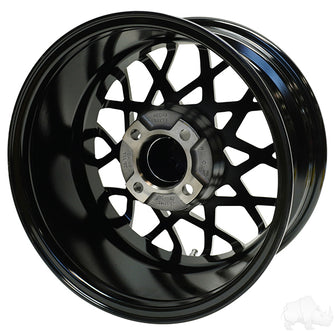 Lakeside Buggies RHOX RX394, Gloss Black, 14x7 ET-25- TIR-RX394-B Rhox Wheels