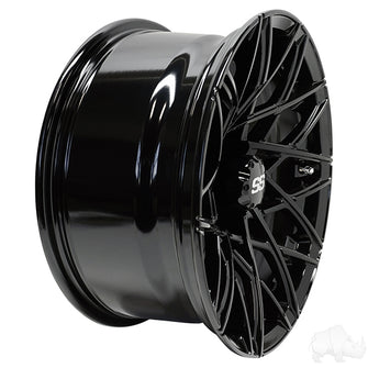 Lakeside Buggies RHOX RX395, Gloss Black, 15x7 ET-25- TIR-RX395-B Rhox Wheels