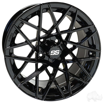 Lakeside Buggies RHOX RX395, Gloss Black, 15x7 ET-25- TIR-RX395-B Rhox Wheels