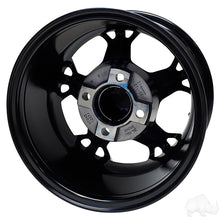 Lakeside Buggies RHOX RX399, Gloss Black with Blue, 12x7 ET-25- TIR-RX399-BBL Rhox Wheels