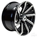 Lakeside Buggies RHOX RX404, Machined Gloss Black, 14x7 ET-25- TIR-RX404 Rhox Wheels