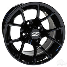 Lakeside Buggies RHOX RX406, Gloss Black, 12x7 ET-25- TIR-RX406-B Rhox Wheels