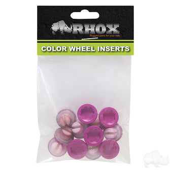 Lakeside Buggies Color Wheel Inserts, BAG OF 12, Pink- TIR-RX902-PK Lakeside Buggies Wheel Accessories