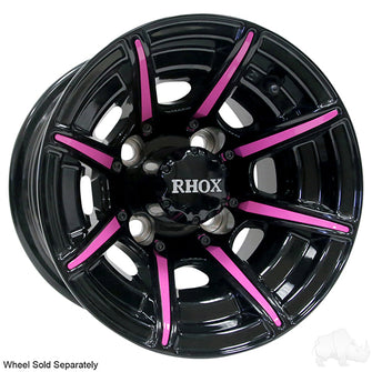 Lakeside Buggies RHOX Color Wheel Insert, Pink, Bag of 8 for RX150 Series Wheels- TIR-RX903-PK Rhox Wheel Accessories