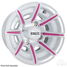 Lakeside Buggies RHOX Color Wheel Insert, Pink, Bag of 8 for RX150 Series Wheels- TIR-RX903-PK Rhox Wheel Accessories