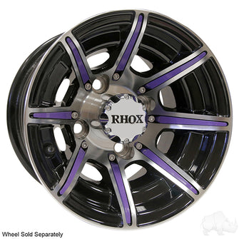 Lakeside Buggies RHOX Color Wheel Insert, Purple, Bag of 8 for RX150 Series Wheels- TIR-RX903-PR Rhox Wheel Accessories