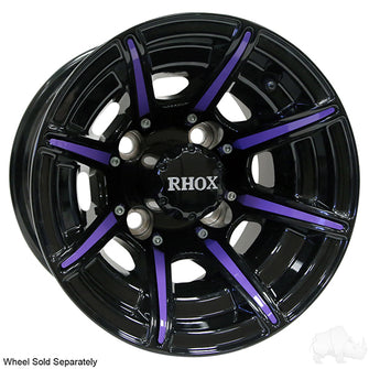 Lakeside Buggies RHOX Color Wheel Insert, Purple, Bag of 8 for RX150 Series Wheels- TIR-RX903-PR Rhox Wheel Accessories