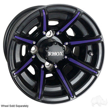 Lakeside Buggies RHOX Color Wheel Insert, Purple, Bag of 8 for RX150 Series Wheels- TIR-RX903-PR Rhox Wheel Accessories