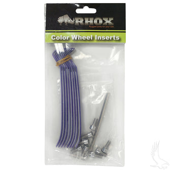 Lakeside Buggies RHOX Color Wheel Insert, Purple, Bag of 8 for RX150 Series Wheels- TIR-RX903-PR Rhox Wheel Accessories