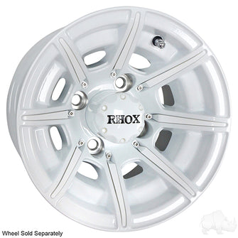 Lakeside Buggies RHOX Color Wheel Insert, White, Bag of 8 for RX150 Series Wheels- TIR-RX903-W Rhox Wheel Accessories