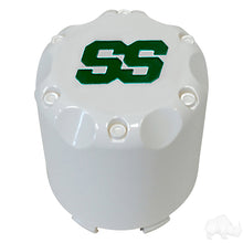 Lakeside Buggies Center Cap, White with Green SS- TIR-SS001-WG Lakeside Buggies NEED TO SORT