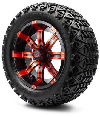 Lakeside Buggies MODZ 14" Tempest Red and Black Wheels & Off-Road Tires Combo- G1-5403-MBR OFF-ROAD OPTION Modz Tire & Wheel Combos