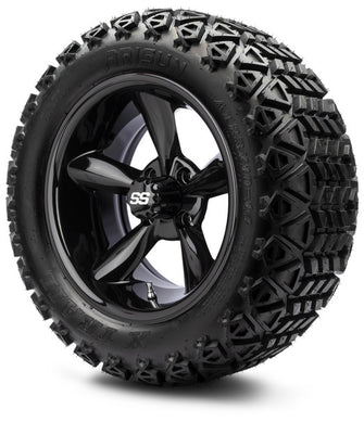 Lakeside Buggies MODZ 14" Godfather Glossy Black Wheels & Off-Road Tires Combo- G1-5418-GB OFF-ROAD OPTION Modz Tire & Wheel Combos