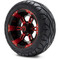 Lakeside Buggies MODZ 12" Ambush Red and Black Wheels & Street Tires Combo- G1-5200-MBR STREET OPTION Modz Tire & Wheel Combos