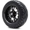 Lakeside Buggies MODZ 12" Vampire Glossy Black Wheels & Street Tires Combo- G1-5202-GB STREET OPTION Modz Tire & Wheel Combos