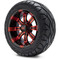 Lakeside Buggies MODZ 12" Tempest Red and Black Wheels & Street Tires Combo- G1-5203-MBR STREET OPTION Modz Tire & Wheel Combos