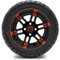 Lakeside Buggies MODZ 12" Aftershock Red and Black Wheels & Street Tires Combo- G1-5210-MBR STREET OPTION Modz Tire & Wheel Combos