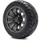 Lakeside Buggies MODZ 12" Bomber Matte Gunmetal Wheels & Street Tires Combo- G1-5215-SV STREET OPTION Modz Tire & Wheel Combos