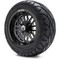 Lakeside Buggies MODZ 12" Mayhem Glossy Black with Ball Mill Wheels & Street Tires Combo- G1-5217-BB STREET OPTION Modz Tire & Wheel Combos