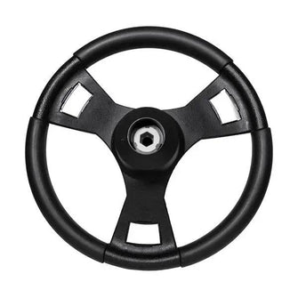 Lakeside Buggies Gussi Italia® Lugana Black Steering Wheel For All EZGO TXT / RXV Models- 06-023 Gussi Parts and Accessories