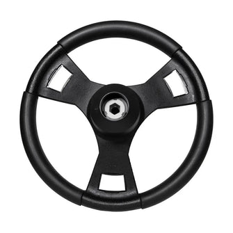 Gussi Italia® Model 13 Black/Carbon Fiber Steering Wheel For Club Car DS Lakeside Buggies