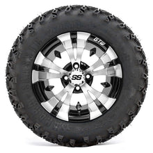 Lakeside Buggies 12” GTW Vampire Black and Machined Wheels with 22” Sahara Classic A/T – Set of 4- A19-372 GTW Tire & Wheel Combos