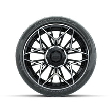 Set of (4) 15 in GTW® Stellar Machined & Black Wheels with 215/40-R15 Fusion GTR Street Tire Lakeside Buggies Parts and Accessories