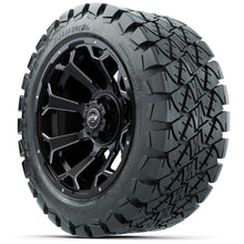 Set of (4) 14 in GTW Raven Wheels with 22x10-14 GTW Timberwolf All-Terrain Tires Lakeside Buggies Parts and Accessories