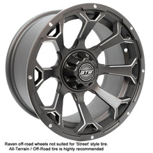 Lakeside Buggies 14x7 GTW® Raven Off-Road Matte Grey Wheel- 19-227 GTW Wheels