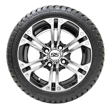 Lakeside Buggies 12” GTW Specter Black and Machined Wheels with 18” Mamba DOT Street Tires – Set of 4- A19-343 GTW Tire & Wheel Combos