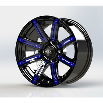 Lakeside Buggies MadJax® Blue Wheel Inserts for 12x7 Illusion Wheel- 19-069-BLU MadJax Wheel Accessories