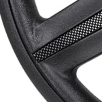 Gussi Italia® Brenta Black/Carbon Fiber Steering Wheel for EZGO Lakeside Buggies