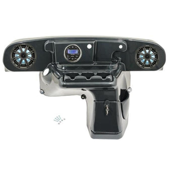 Lakeside Buggies INNOVA® EZGO Dash and Audio Kit Powered by Kicker® - Carbon Fiber Finish (Years 2014-Up)- A23-002 Lakeside Buggies Direct Dash