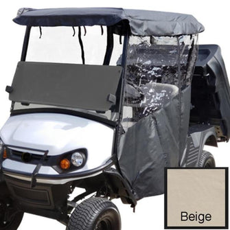 Lakeside Buggies Cushman Hauler Over The Top 3 Sided Vinyl Enclosure - Beige- 66022 RedDot Enclosures