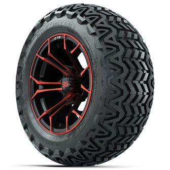 Set of (4) 14 in GTW Spyder Wheels with 23x10-14 GTW Predator All-Terrain Tires Lakeside Buggies Parts and Accessories