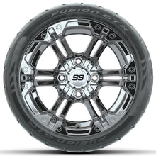 Set of (4) 12 in GTW Specter Wheels with 215/40-R12 Fusion GTR Street Tires Lakeside Buggies Parts and Accessories