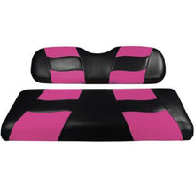 Lakeside Buggies MadJax® Riptide Black/Pink Two-Tone Club Car DS Front Seat Covers (Fits 2000-Up)- 10-182 MadJax Premium seat cushions and covers