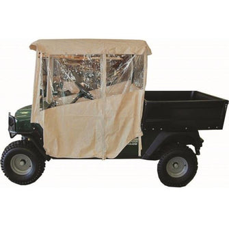 Lakeside Buggies EZGO Workhorse 2-Passenger Red Dot 3-Sided Beige Vinyl Enclosure- 29279 EZGO Enclosures