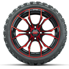 Set of (4) 15″ GTW Spyder Red/Black Wheels with 23x10-R15 Nomad All-Terrain Tires Lakeside Buggies Parts and Accessories