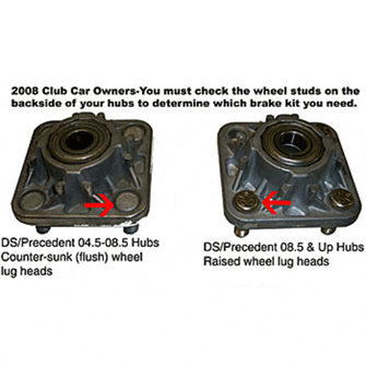 Lakeside Buggies Jake’s Club Car Precedent Disc Brake Kit W/ Spindle Lift (Years 2008.5-Up)- 7297 Jakes Hyraulic brake parts