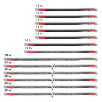 Lakeside Buggies MODZ® Club Car 2-Gauge Complete Battery Cable Set- CC 2-GAUGE OPTIONS Modz NEED TO SORT