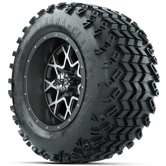 Set of (4) 12 in GTW Vortex Wheels with 22x11-12 Sahara Classic All-Terrain Tires Lakeside Buggies Parts and Accessories